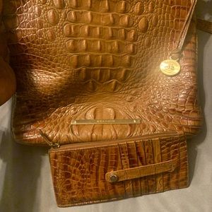 Brahmin crossbody bag and card wallet
